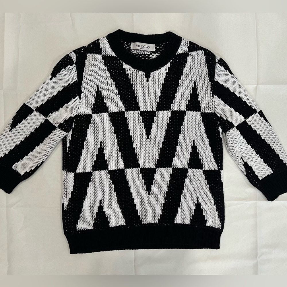 Valentino Garavani Black and White Women’s Sweater